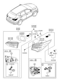 924012W130-LAMP COMBI REAR LH