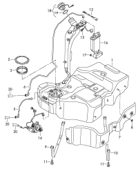 3AA201550J-Lid assy, fuel tank