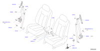 86842JN00B-BELT ASSY-BUCKLE,FRONT SEAT