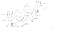 868421DA0A-BELT ASSY-BUCKLE,FRONT SEAT