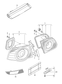 3C5945087-Lamp assy-signal