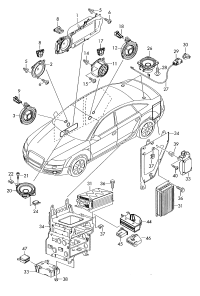 4F0035223N-Amplifier and software for car models with active-speaker## software: