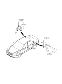 878103K010-Trim assy-quarter mtg lh