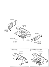 291102E300-UNDER BODY SKID PLAT
