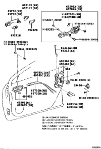 6921002230E1-HANDLE ASSY, DOOR