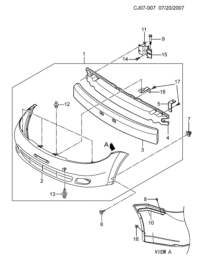 5493602-GARNISH FR BUMPER