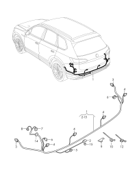 760971104AA-Wiring harness-bumper