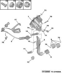 4515Z9-Bracket, pedal