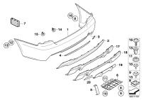 51128041191-Finisher of the rear bumper lower
