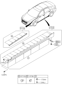87771C3500-GARNISH ASSY-FEND LH