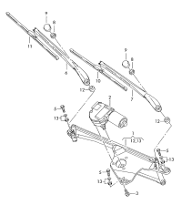 4E1955603E-WIPER LINKAGE/BORA 1J2
