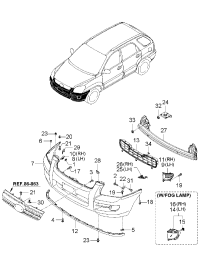865181F000-BRKT-FR BUMPER UPR SIDE MTG RH
