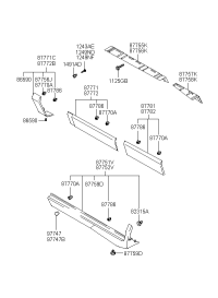 8775226900-MOULDING ASSY-SIDE SILL RH