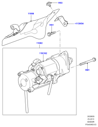 LR009299-STARTER12V 9TFORD RANGER 9T