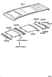 6313208021-PANEL SUB-ASSY, WINDSHIELD HEADER