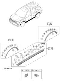 87711Q2500-GARNISH ASSY-FNDR SIDE,LH