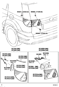 81560AE020-LAMP ASSY, REAR COMBINATION, LH