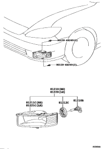 8121006040-LAMP ASSY, FOG