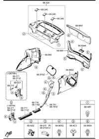 BN8V6889XD-TRIM,TRUNK END