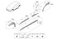 87711O1500-Garnish assy-fender side, lh