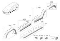 87711N8000CA-Garnish assy-fender side, lh