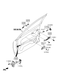 793802F000-CHECKER ASSY-FR DOOR