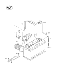 L7P0915105-Battery, filled, charging