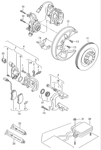 4E0615403B-Caliper housing