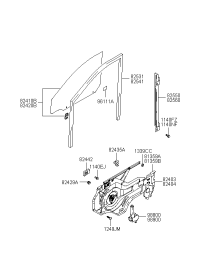 813582D001-Cover-fr dr latch lh
