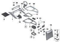 51162991937-Finisher-center console rr