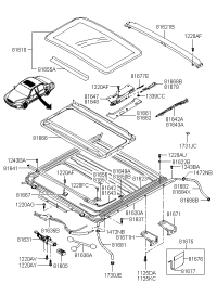 81605H1001-CONTROLLER ASSY-SUNROOF