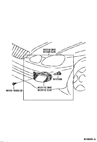 8121130243-LAMP UNIT, FOG LAMP, RH