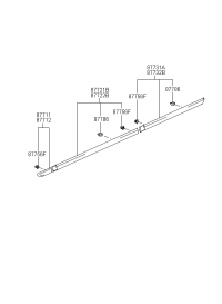 8771117000CA-MOULDING ASSY-FNDR W/LINE LH