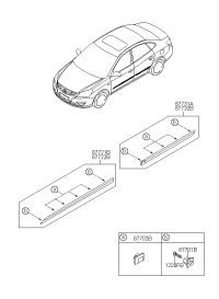 877110Q000-Moulding assy-fr dr lh