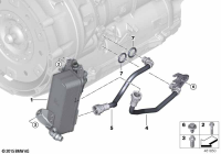17218607237-TRANSMISSION OIL COOLER BMW G30, G12, B48