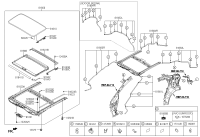 81600B5000ED-PANORAMA ROOF ASSY