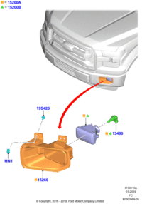 FL3Z15200A-LAMP ASSY, FOG