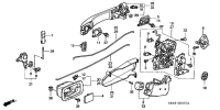 72612S9A003-Lock assy, rear door