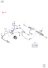 BV613A212A1F-Hose, power steering