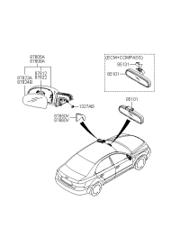 876603K050-COVER ASSY-FR DR QUADRANT INR