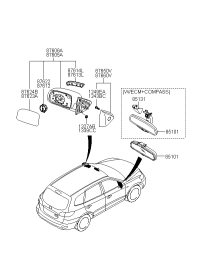851012B000-MIRROR ASSY-RR VIEW INSIDE
