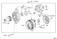270600J070-ALTERNATOR, 12V 80A 4PK, TOYOTA