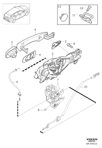 31416233-HDL ASSY-ROOF ASSIST FR,LH