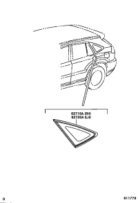 6271048170-WINDOW ASSY, QUARTER, RH