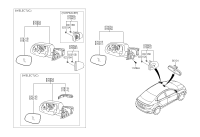 876100U010-MIRROR ASSY-OUTSIDE RR VIEW,LH