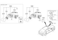 87610C3300-MIRROR ASSY-OUTSIDE RR VIEW,LH