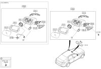 87622B1500-ACTUATOR ASSY-O/S MIR,RH