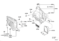 5846033020-Striker assy, luggage hold belt