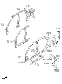 71602T9000-PANEL ASSY-QUARTER INNER,RH