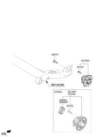 52730K8000-HUB&BEARINGASSY-R